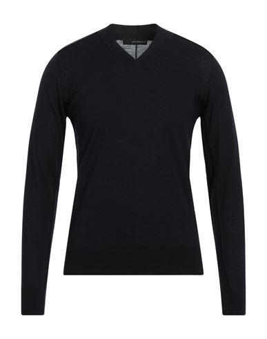 Jeordie's Man Sweater Midnight Blue Size M Virgin Wool In Black