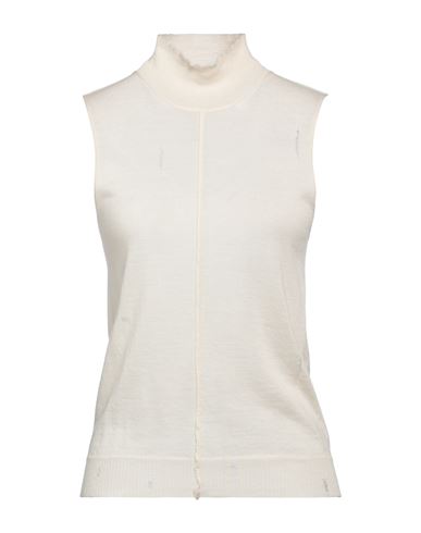 Amiri Woman Turtleneck Ivory Size M Cashmere In White