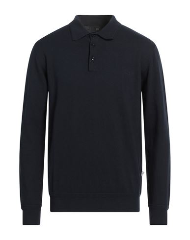 Liu •jo Man Man Sweater Midnight Blue Size Xl Cotton, Polyester, Wool