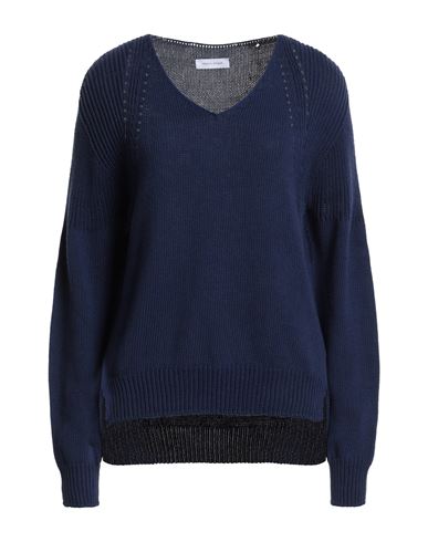 Vicario Cinque Woman Sweater Navy Blue Size S Cotton, Cashmere