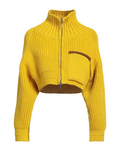 Jacquemus Woman Cardigan Yellow Size 6 Acrylic