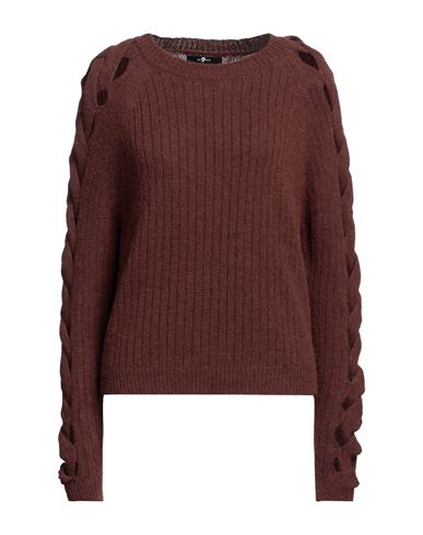 Shop 7 For All Mankind Woman Sweater Cocoa Size S Alpaca Wool, Acrylic, Polyamide, Polyester In Brown