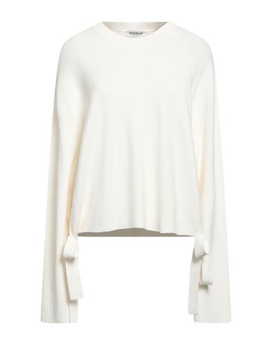 DONDUP DONDUP WOMAN SWEATER CREAM SIZE 6 VISCOSE, POLYESTER 