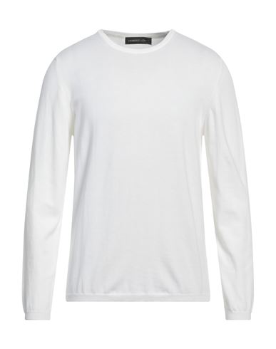 Lamberto Losani Man Sweater White Size 40 Cotton