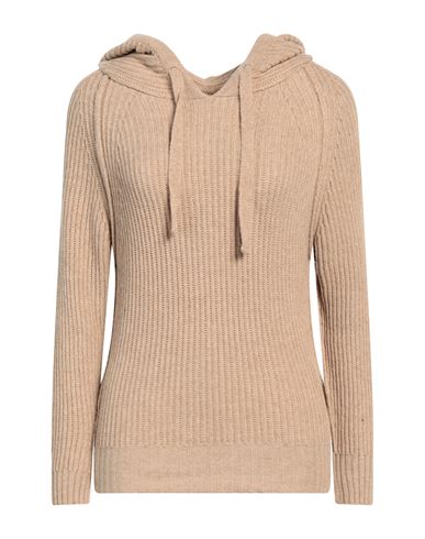 Crossley Woman Sweater Sand Size L Wool, Nylon In Beige