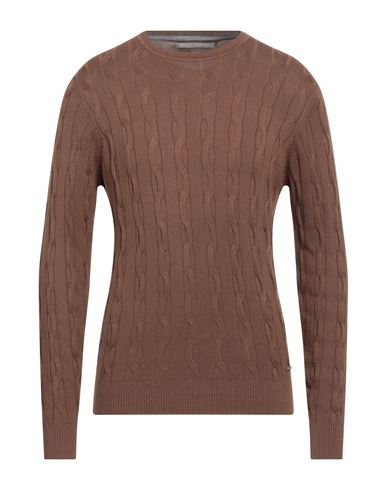 Primo Emporio Man Sweater Brown Size Xxl Viscose, Nylon