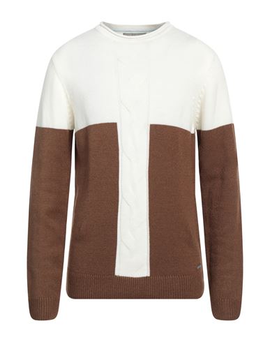 Primo Emporio Man Sweater Brown Size 3xl Acrylic, Nylon