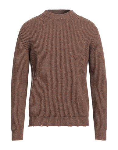Shop Lucques Man Sweater Brown Size 42 Wool, Polyamide