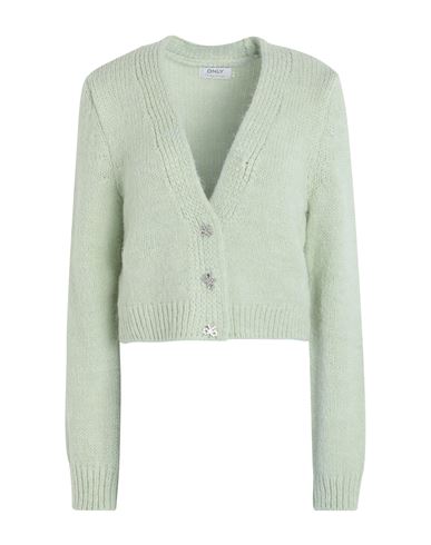 Only Woman Cardigan Light Green Size M Acrylic, Polyamide, Polyester