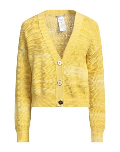 Pennyblack Woman Cardigan Yellow Size S Cotton, Polyester