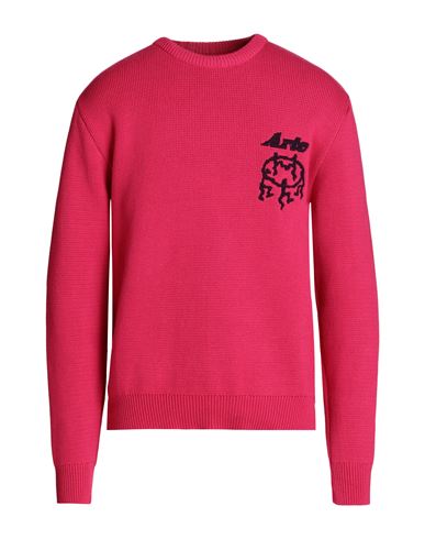 Arte Antwerp Kobe Small Dancers Man Sweater Fuchsia Size S Cotton In Pink
