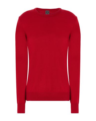 8 By Yoox Merino Wool Essential Crewneck Sweater Woman Sweater Red Size Xl Merino Wool