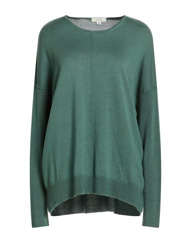 Crossley Woman Sweater Green Size S Virgin Wool In Green