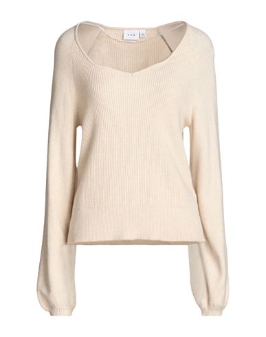 Vila Woman Sweater Ivory Size M Viscose, Nylon, Polyester In White