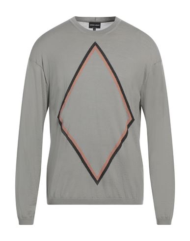 Giorgio Armani Man Sweater Light Grey Size 46 Virgin Wool