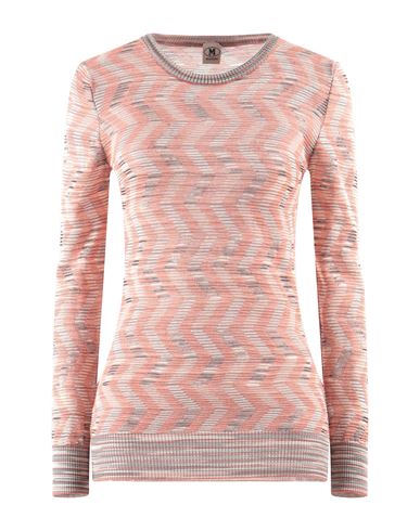 M Missoni Woman Sweater Pastel Pink Size Xl Viscose, Wool, Polyamide