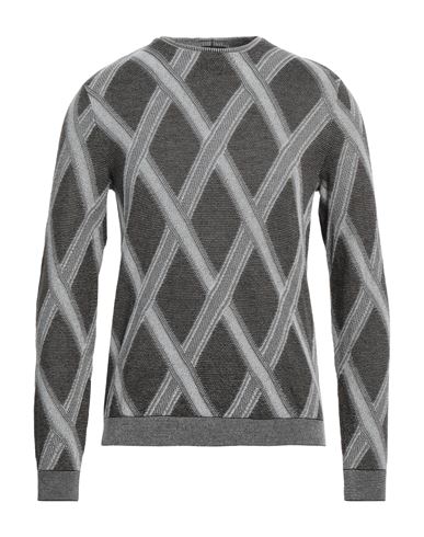 Giorgio Armani Man Sweater Grey Size 44 Virgin Wool, Viscose, Silk, Cotton, Cashmere