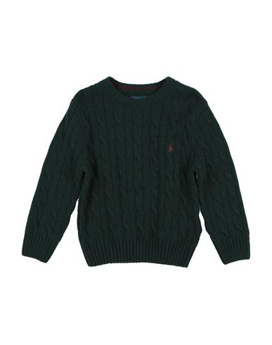 Polo Ralph Lauren Babies'  Toddler Boy Sweater Dark Green Size 5 Wool, Cashmere