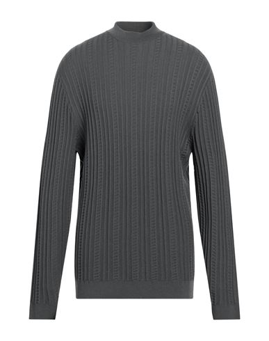 Giorgio Armani Man Sweater Lead Size 46 Virgin Wool, Polyester In Grey