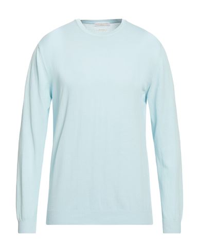 Shop Daniele Fiesoli Man Sweater Sky Blue Size Xl Cotton