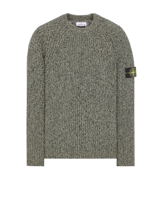 Stone Island Sweater Green Cotton