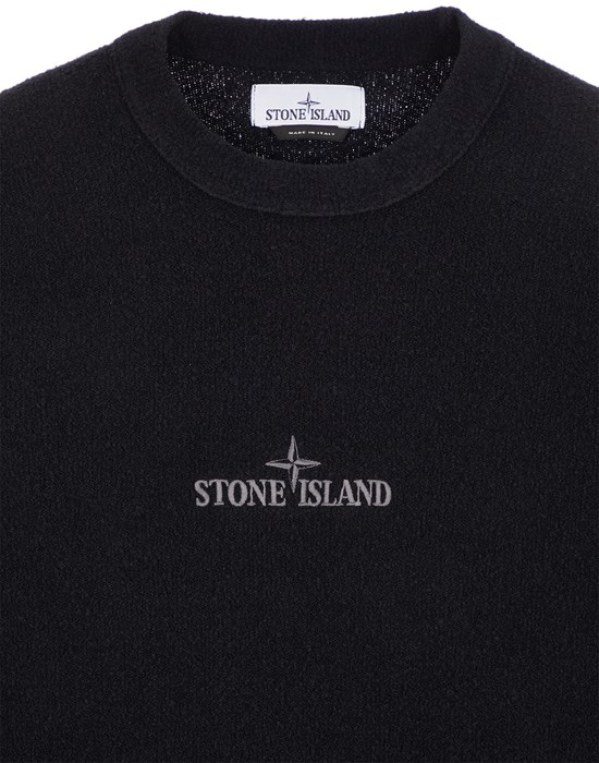 Stone island black store crew neck jumper