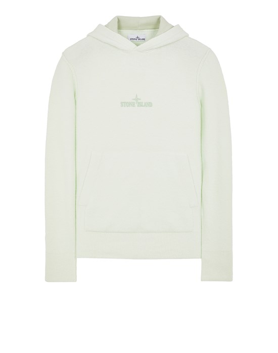 Stone Island Tricot Vert Coton, Polyamide, Élasthanne In Green