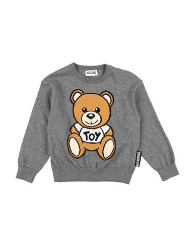 Moschino Kid Babies'  Toddler Sweater Grey Size 6 Cotton, Wool