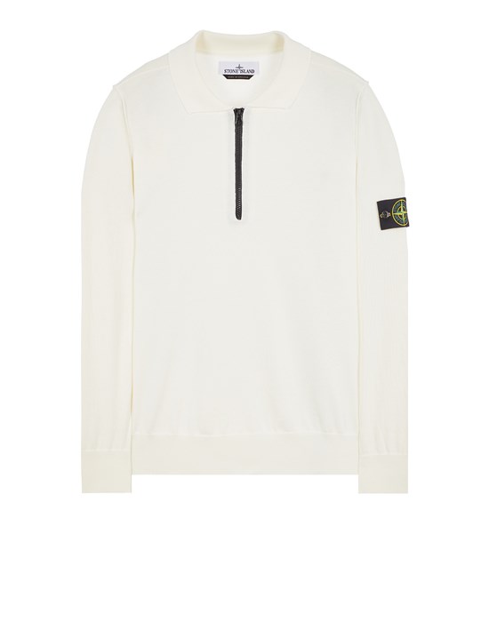 Stone Island 6100068 Half-zip Sweatshirt In White
