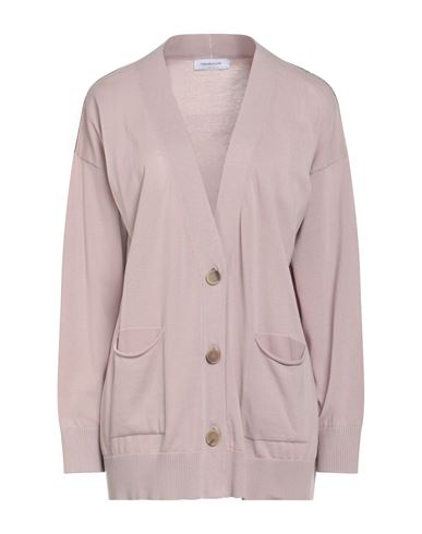 Fabiana Filippi Woman Cardigan Blush Size 4 Cotton, Ecobrass In Pink