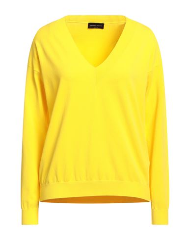 Roberto Collina Woman Sweater Yellow Size L Viscose, Polyester