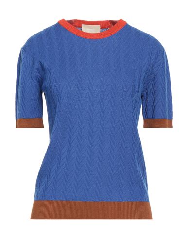 Drumohr Woman Sweater Bright Blue Size Xs Viscose, Wool, Silk