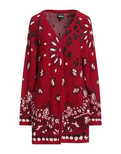 Just Cavalli Woman Cardigan Red Size S Viscose, Acrylic, Wool, Cotton, Polyester