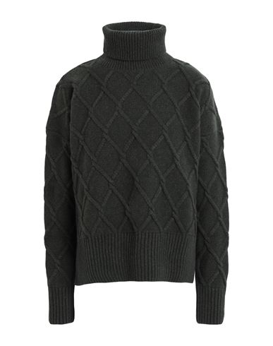 Barbour Perch Wool Blend Turtleneck Sweater In Green