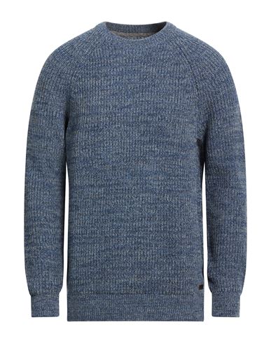 Barbour Man Sweater Slate Blue Size L Wool In Gray