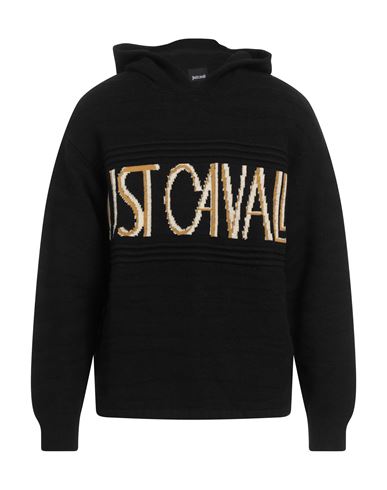 Shop Just Cavalli Man Sweater Black Size Xl Polyamide, Acrylic, Cotton, Wool, Synthetic Fibers