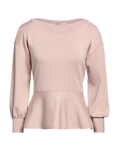 Agnona Woman Sweater Blush Size S Wool, Silk, Cashmere, Polyamide, Elastane In Pink