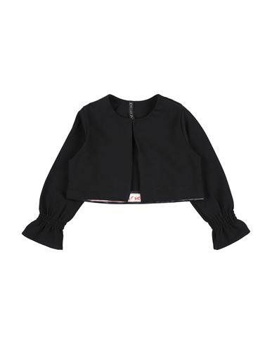 Shop Manila Grace Toddler Girl Wrap Cardigans Black Size 7 Polyester, Elastane