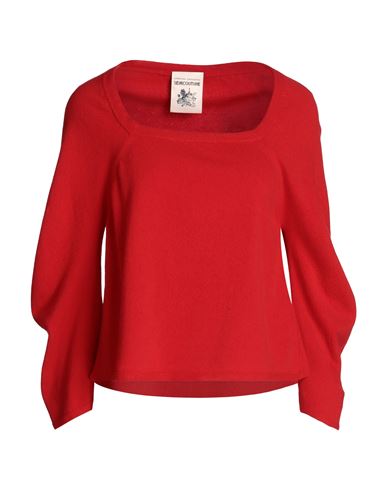 Semicouture Woman Sweater Red Size M Virgin Wool, Cashmere