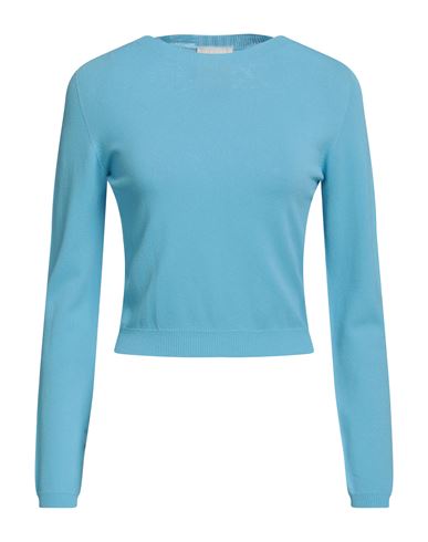 Compagnia Italiana Woman Sweater Sky Blue Size S Viscose, Polyamide