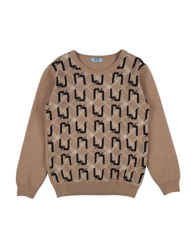 Shop Liu •jo Man Toddler Boy Sweater Camel Size 6 Wool, Polyamide In Beige