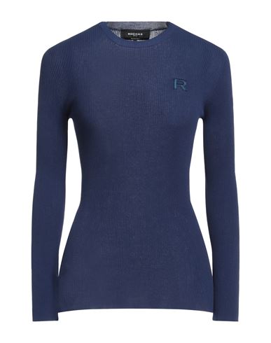 Rochas Woman Sweater Midnight Blue Size Xl Cotton