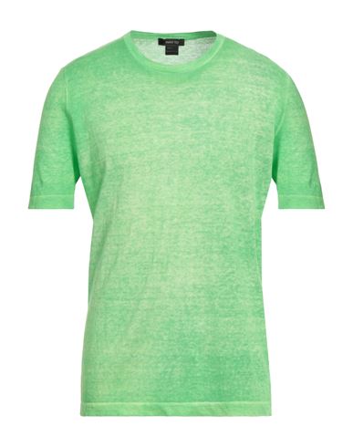 Avant Toi Man Sweater Light Green Size Xxl Linen, Cotton