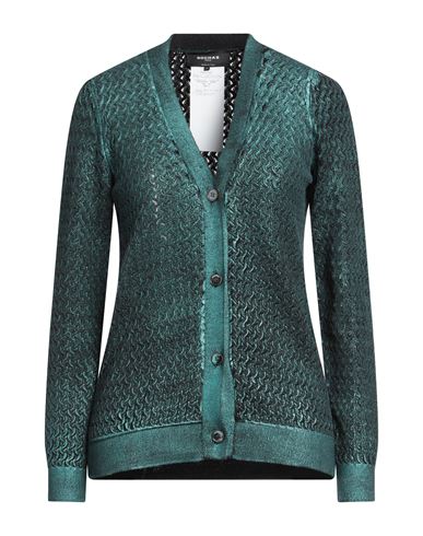 Rochas Woman Cardigan Turquoise Size S Cotton In Green