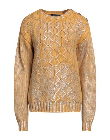 Rochas Woman Sweater Ocher Size Xs Wool, Polyamide In Yellow