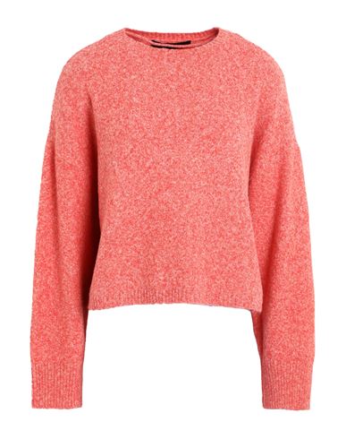 Vero Moda Woman Sweater Orange Size Xl Recycled Polyester, Polyester, Wool, Nylon, Elastane