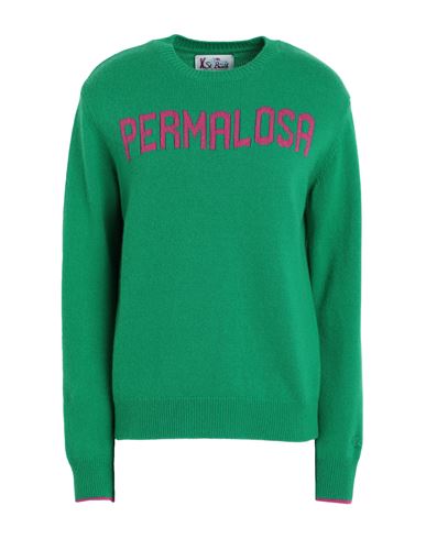 Mc2 Saint Barth New Queen Woman Sweater Green Size S Wool, Viscose, Cashmere, Polyamide