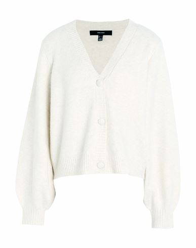 Vero Moda Woman Cardigan Ivory Size Xl Recycled Polyester, Polyester, Wool, Nylon, Elastane In White