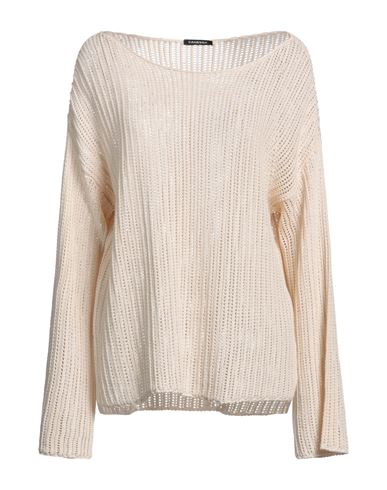 Shop Canessa Woman Sweater Beige Size 2 Cotton