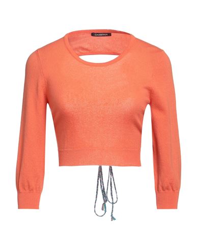 Canessa Woman Sweater Orange Size 3 Cashmere